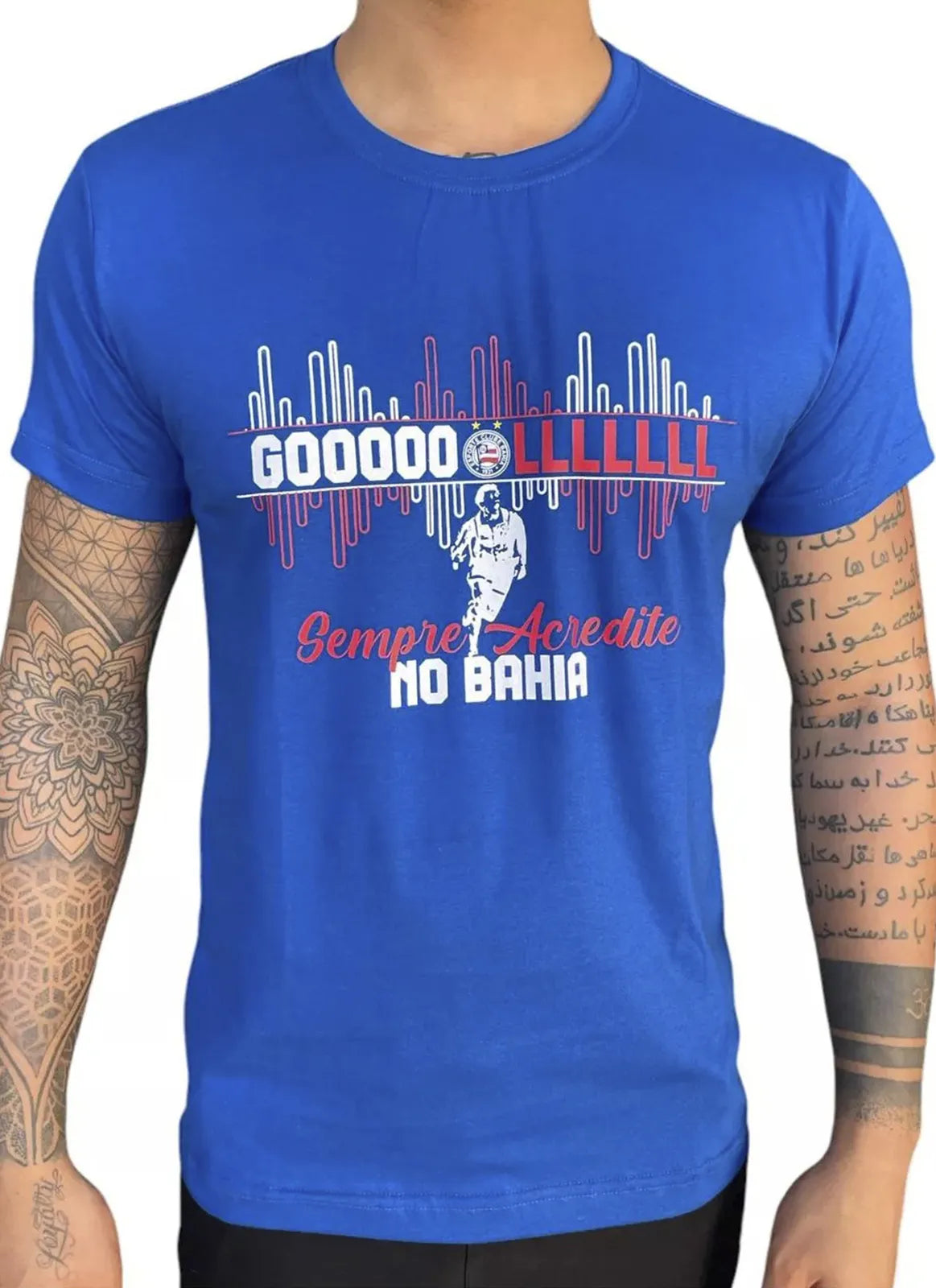 T-shirt Algodão Raudinei Azul - Masculino