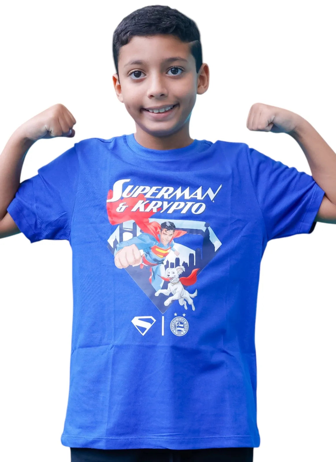 Camisa Superman Casual 2025 Azul Infanto Juvenil - Image 4
