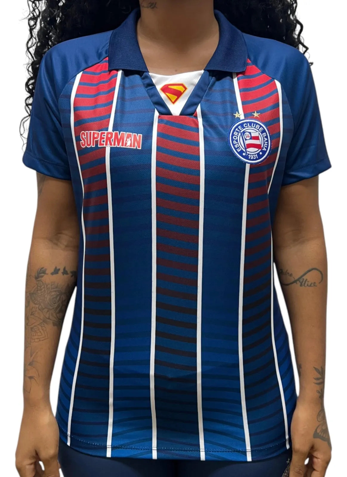 Camisa Superman Casual 2025 Tricolor Feminina - Image 3