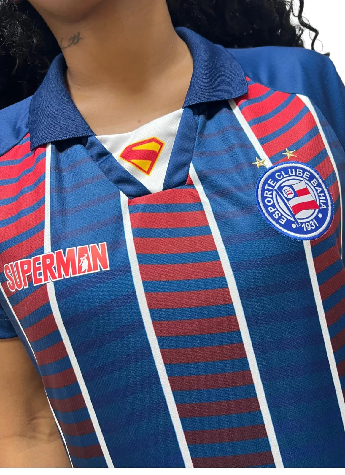 Camisa Superman Casual 2025 Tricolor Feminina - Image 5